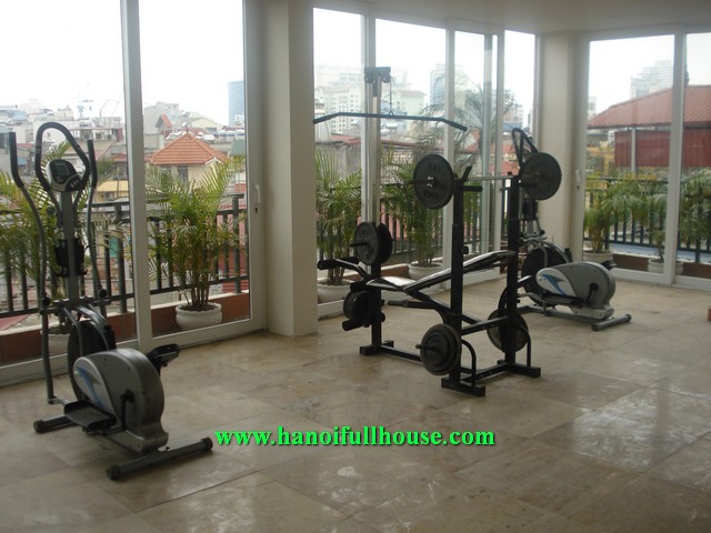 Beautiful serviced apartment with 1 bedroom for rent in Dao Tan street, Ba Dinh dist