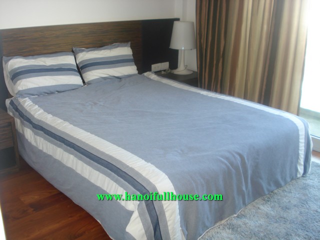 Beautiful garden serviced apartment with 1 BR for rent in To Ngoc Van street, Tay Ho dist, Ha Noi