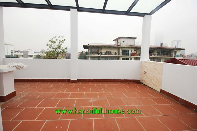 New two-bedroom apartment with a big balcony for rent in Ba Dinh