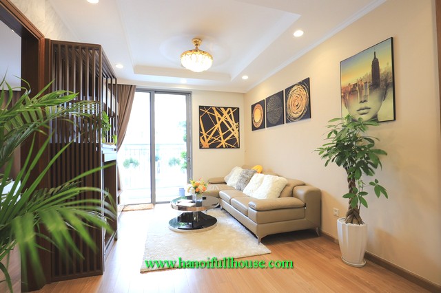 Ecstatic in the beautiful 2-bedroom apartment for rent in Park-hill, Times City Urban Hanoi