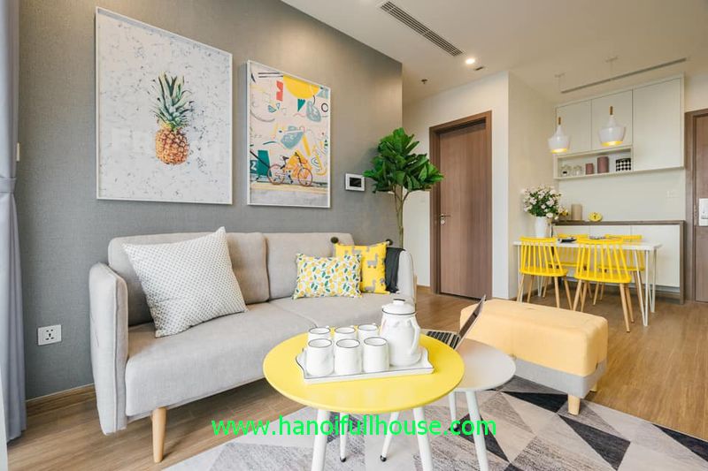 Apartment  in Vinhomes Skylake building Pham Hung for rent with 2 bedrooms