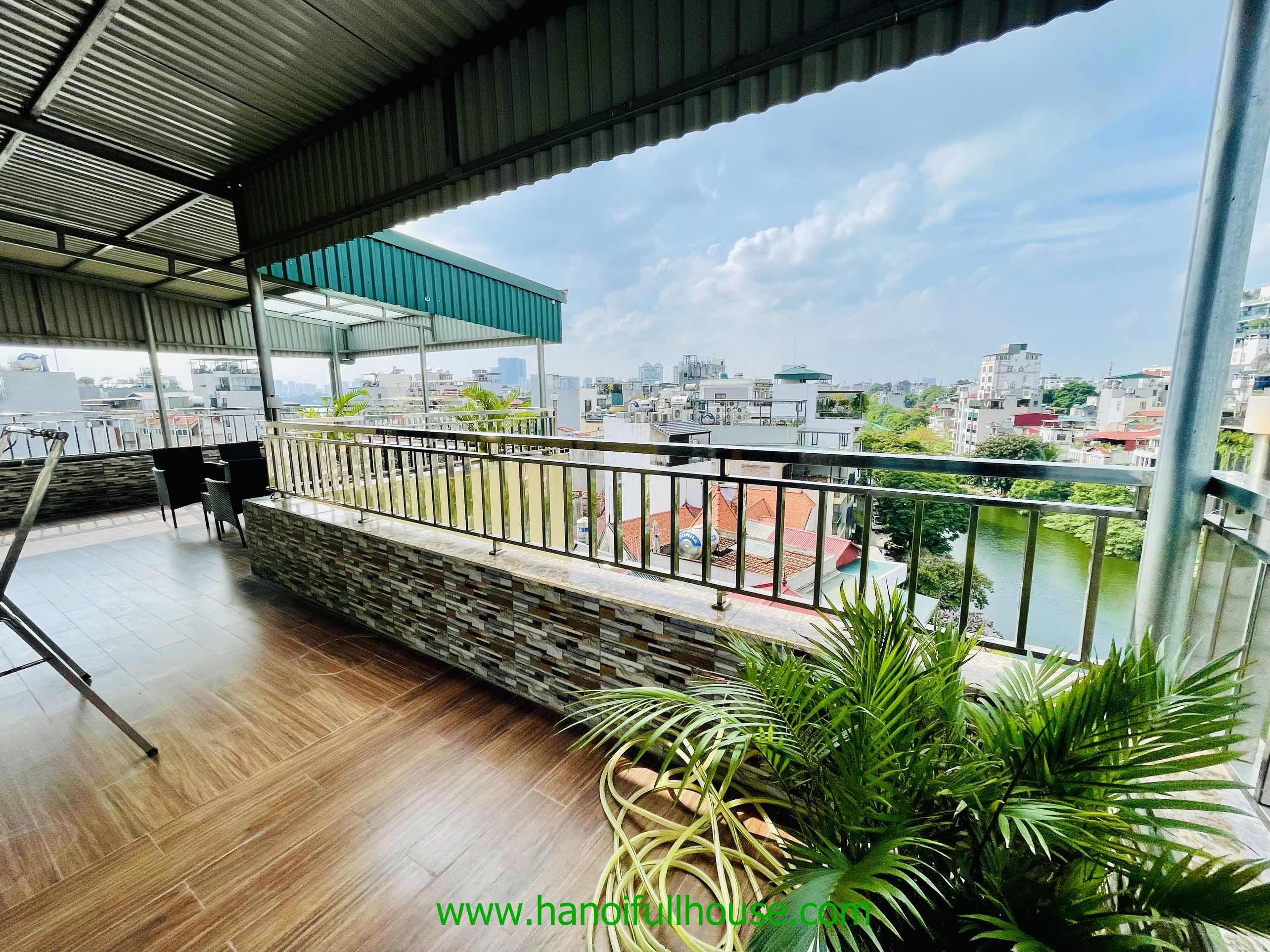 Great apartment with super large balcony, lake view for rent in Tay Ho