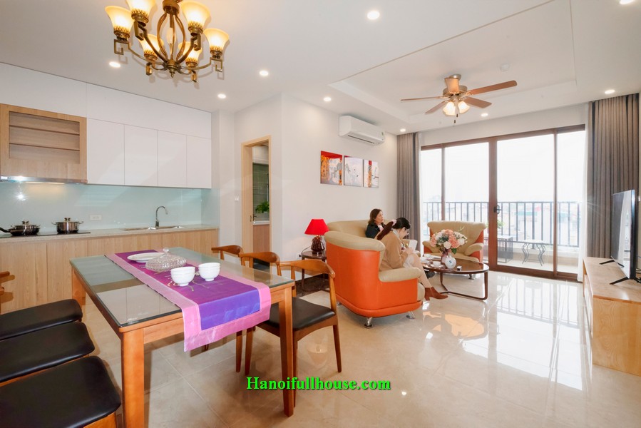 Spacious 2BR apartment near Bach Thao Botanical Garden, Ba Dinh dist for lease