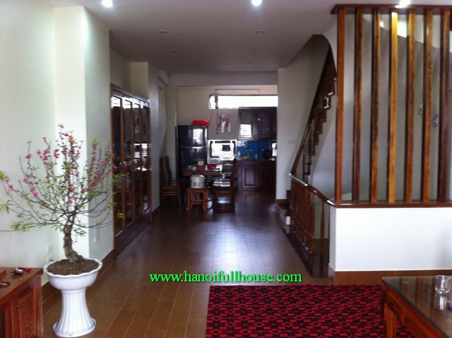 Fully furnished house with 4-bedroom in Tu Liem district for lease