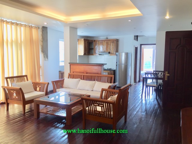 A spacious apartment in Truc Bach area, fully furnished, two bedroom, 2 bathroom, car acess