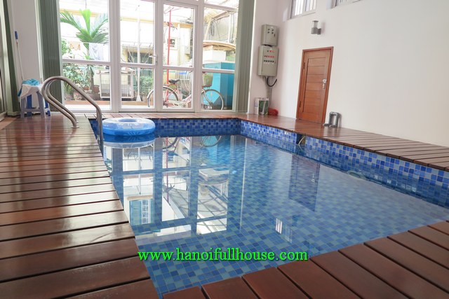 Nice villa in Tay Ho for rent. 5bedrooms, swimming pool, a garage