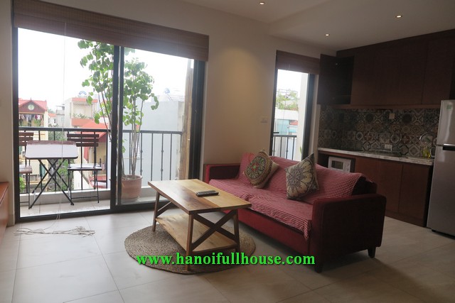 Great one bedroom apartment with nice balcony on Ngoc Thuy street for rent soon.