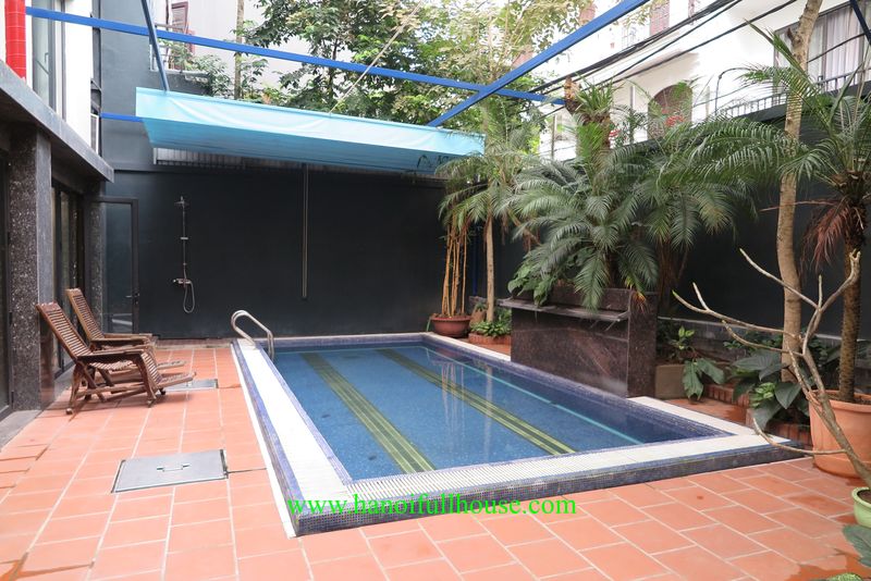 Luxurious 03 bedrooms duplex apartment in Quang An, Tay Ho with the private swiming pool