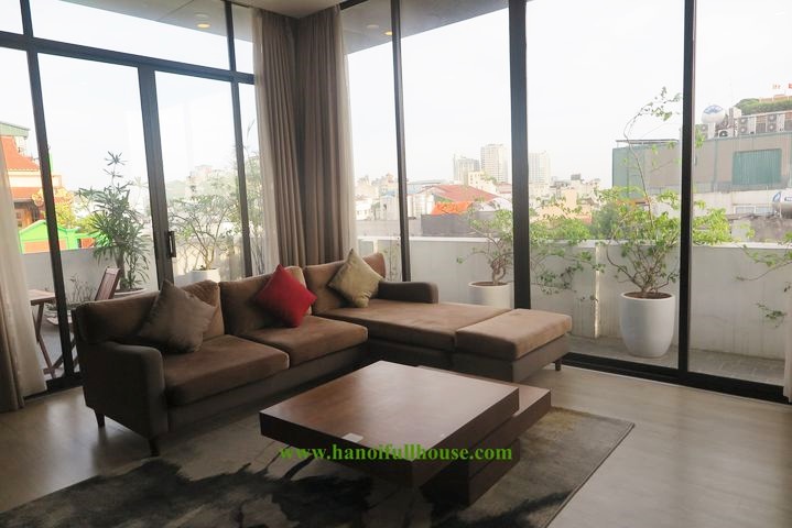 Great 2 bedroom apartment on the top floor, near Hoan Kiem lake for rent.