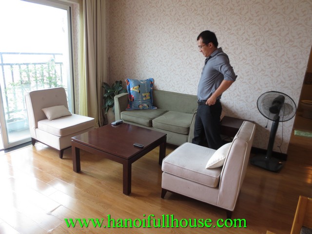 Beautiful apartment with 2 bedrooms for rent in Hoa Binh Green, Duong Buoi street, Ba Dinh dist, Hanoi