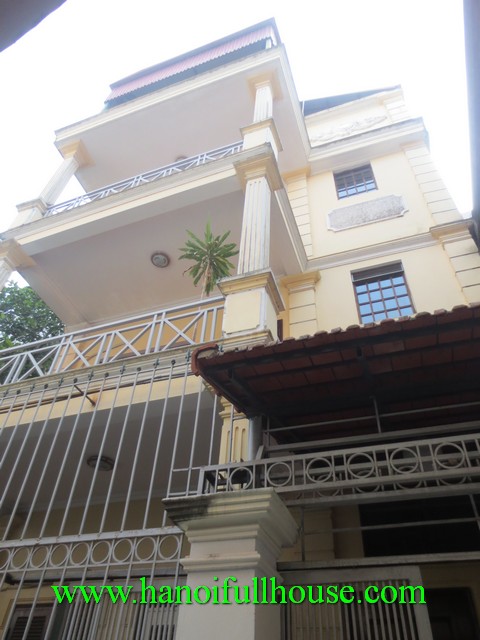 Furnished 4 bedroom house in Tay Ho dist, Hanoi city