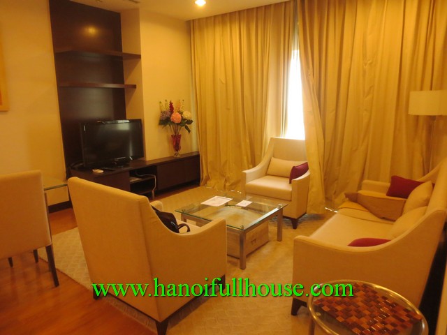Hoa Binh green luxury apartment for rent in Hanoi