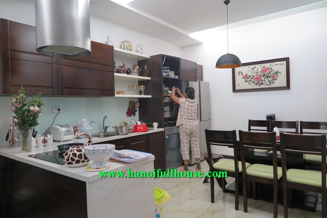 A 3-storey house is well-designed, fully furnished, 03 bedrooms for rent in Dong Da