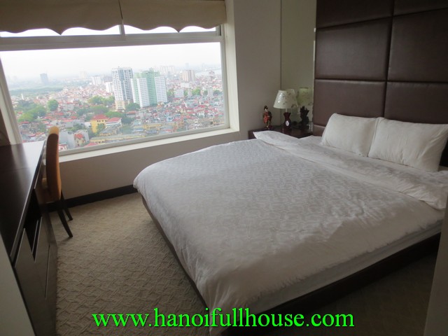 Furnished apartment with 2 bedrooms rentals in Ha Noi Hoa Binh Green building, Ba Dinh dist, Ha Noi