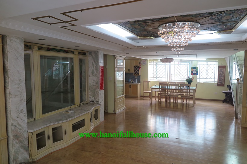 Great Villa with garage , spacious terrace in Tay Ho dist for rent now