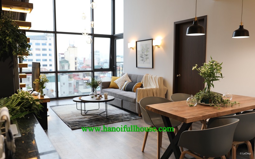 So nice duplex apartment for rent in Dong Da dist