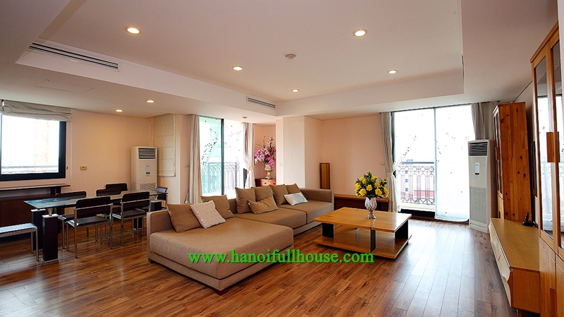 Apartment with 3 bedrooms, 200m2, with beautiful interior in Pacific Building - 83B Ly Thuong Kiet for rent