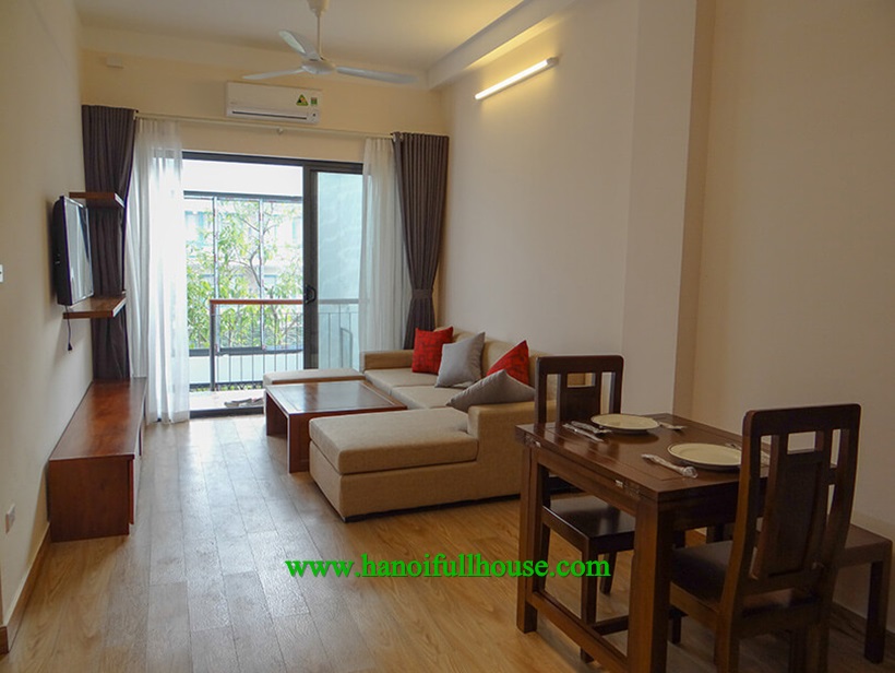 Nice one bedroom apartment with big balcony to let in Ba Dinh 