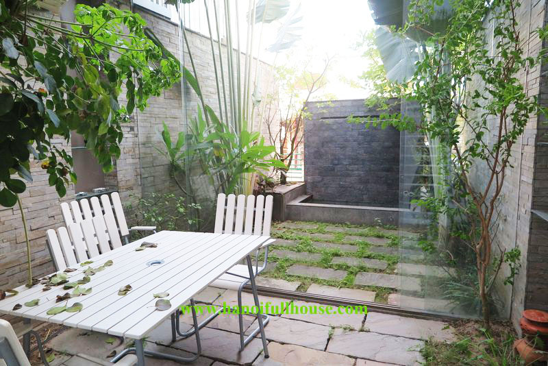 Beautiful house with modern style, green space in Old Quarter for rent