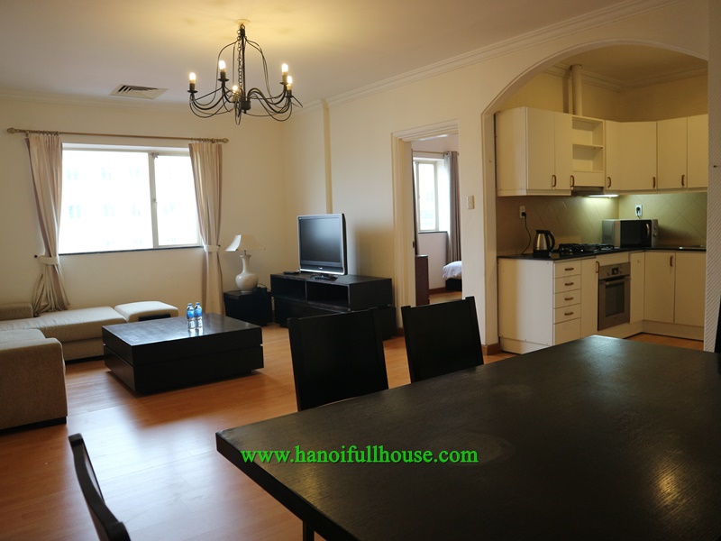 Serviced apartment for rent with 2 bedrooms, large balcony with Japanese style