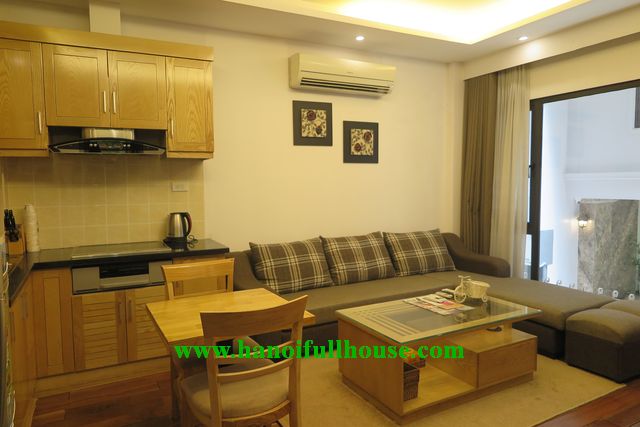 Furnished apartment near Pham Huy Thong Lake for rent