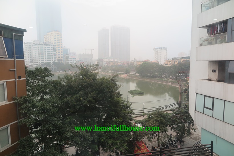 Perfect lake serviced apartment in Ba Dinh district for rent