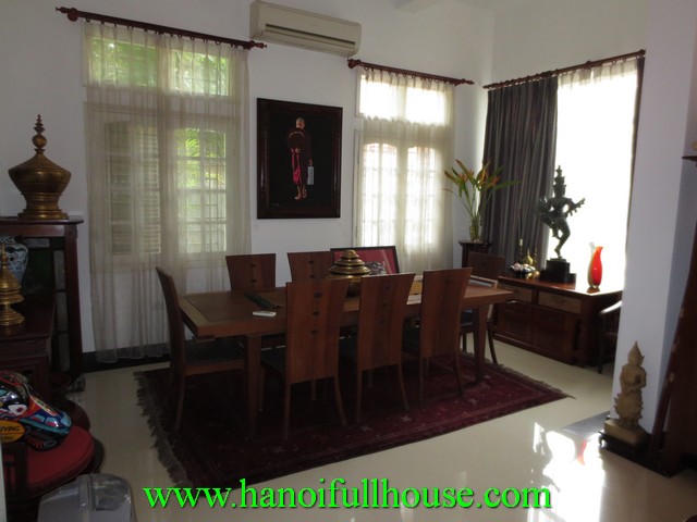 4 bedroom fully furnished beautiful villa for rent in To Ngoc Van street, Tay Ho dist, Hanoi, Vietnam