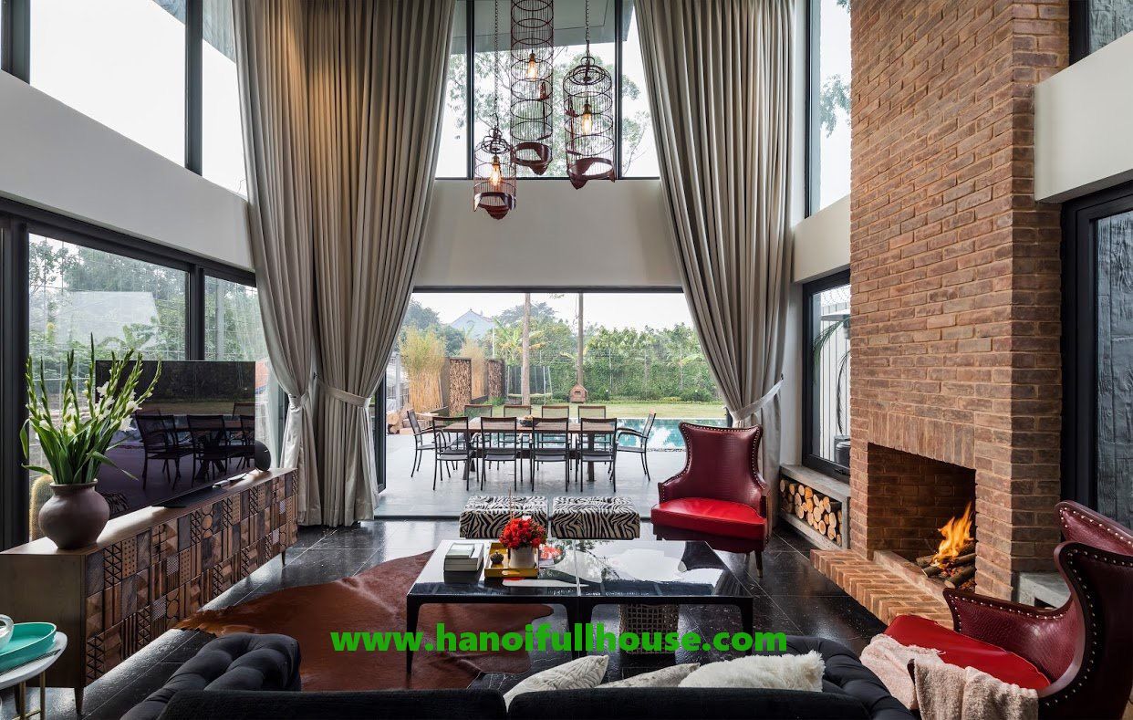 Classy and luxurious 1,000-sqm riverview villa in Long Bien