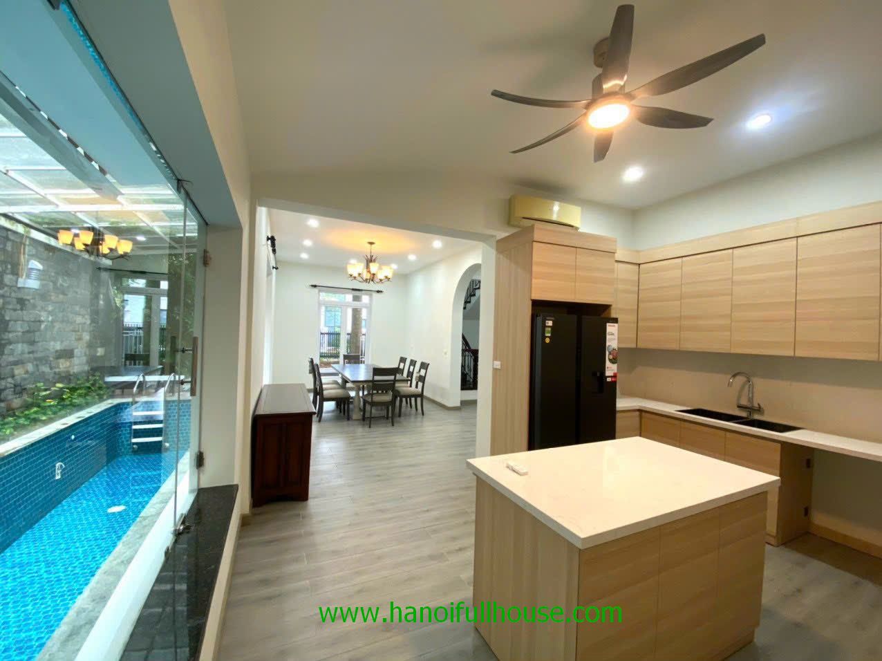 New corner Villa with 5 bedrooms, swimming pool in Ciputra