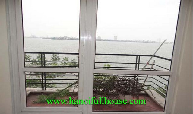 Tay Ho housing rental with 3 bedrooms, furnished, terrace & lake view