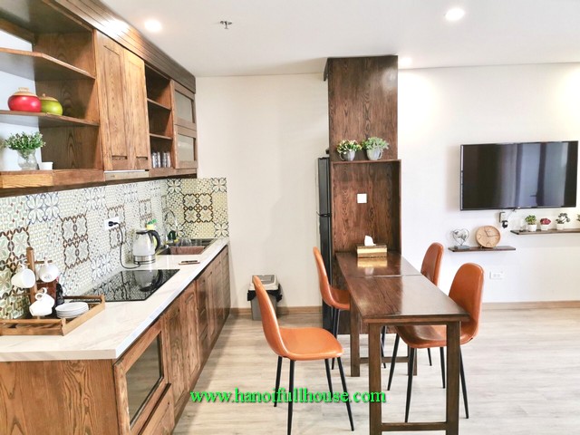 Cho thuê căn hộ cao cấp Tân Hoàng Minh 59 Xuân Diệu, Quảng An, Quận Tây Hồ 1 ngủ, đủ đồ