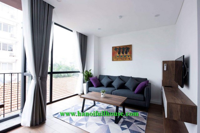 Căn hộ dịch vụ một phòng ngủ tuyệt đẹp với nội thất xịn, sang trọng cho thuê tại Tây Hồ.