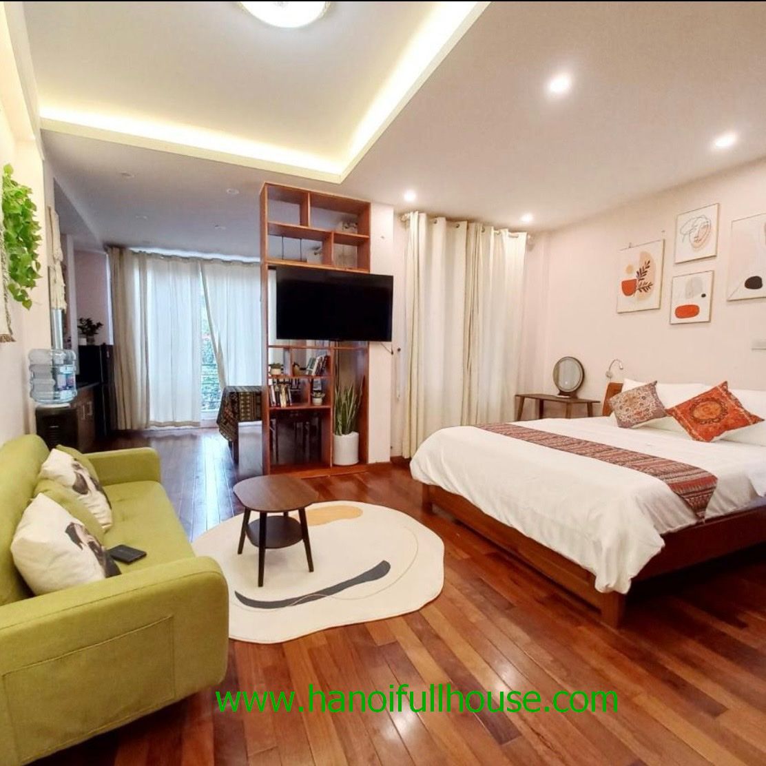Nice one bedroom apartment with full furniture in Hanoi for rent