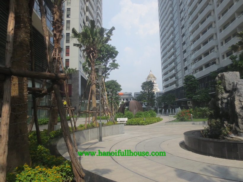 Nice 2-bedroom apartment for lease in Complex Trang An with  balcony and natural light