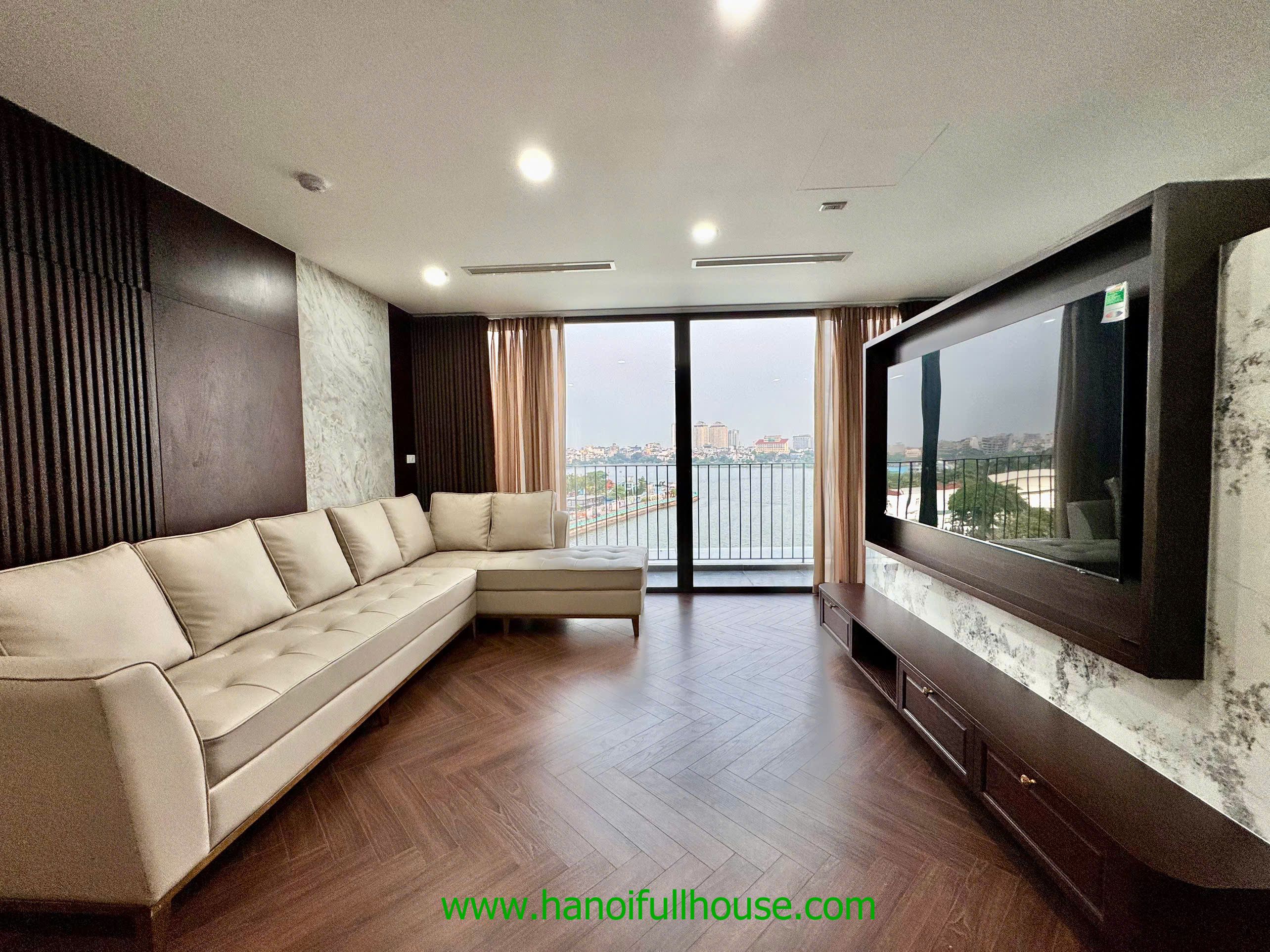 Căn hộ dịch vụ Duplex, 3 phòng ngủ, mới, view Hồ cho thuê