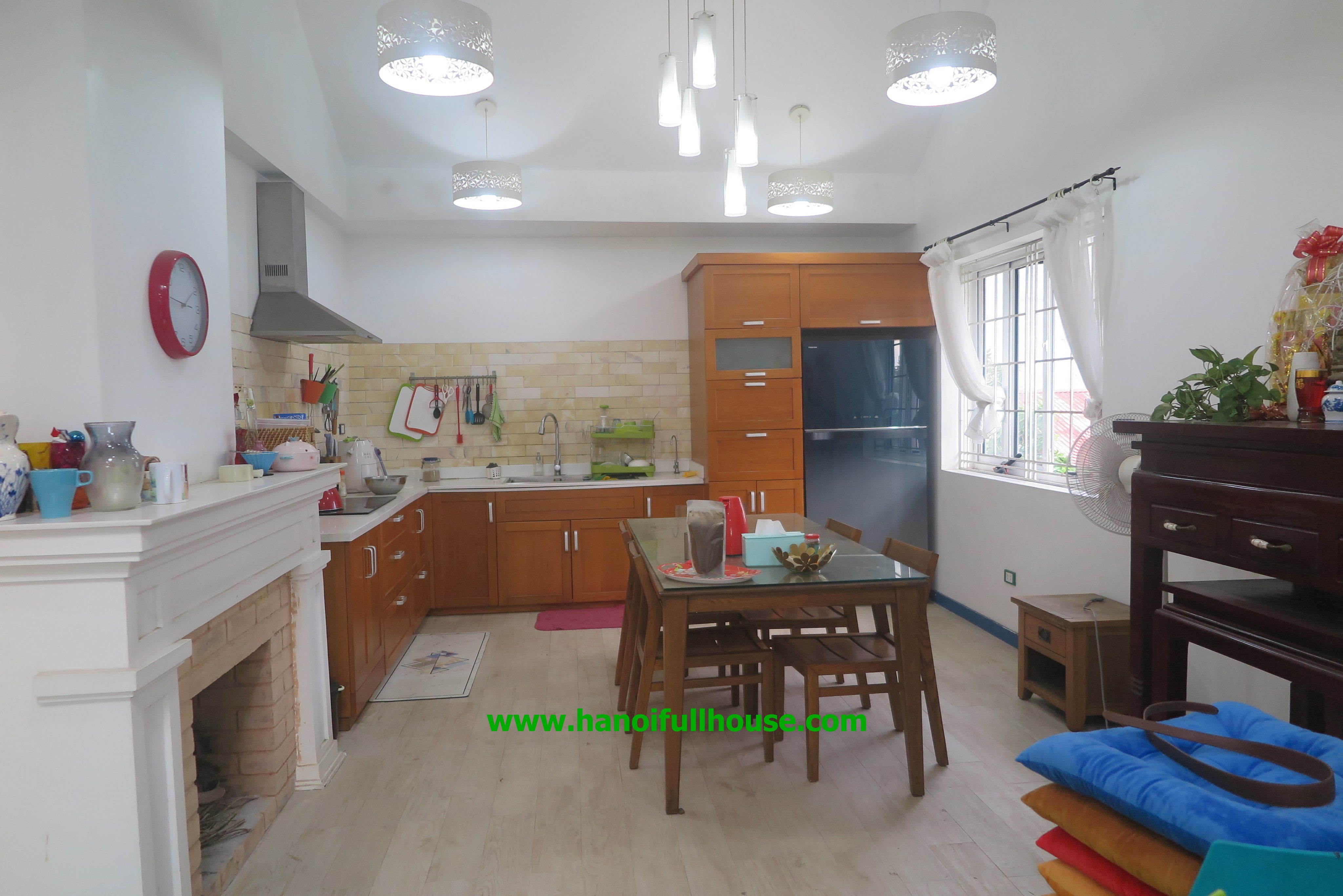 Lovely, airy 2-storey house near French school, Long Bien district for lease