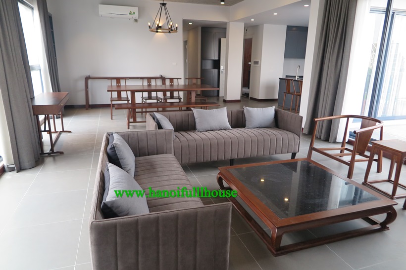 Luxurious and modern lake view 5 bedroom apartment,big terrace in Au Co