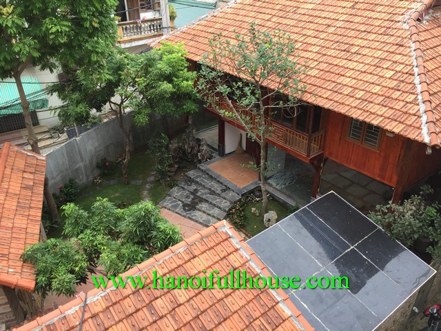 Garden villa for rent in Long Bien district, Ha Noi, Viet Nam