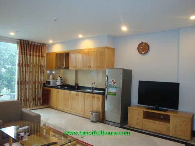 New serviced apartment with 1 bedroom for rent in Lang Ha street, Dong Da dist, Ha Noi