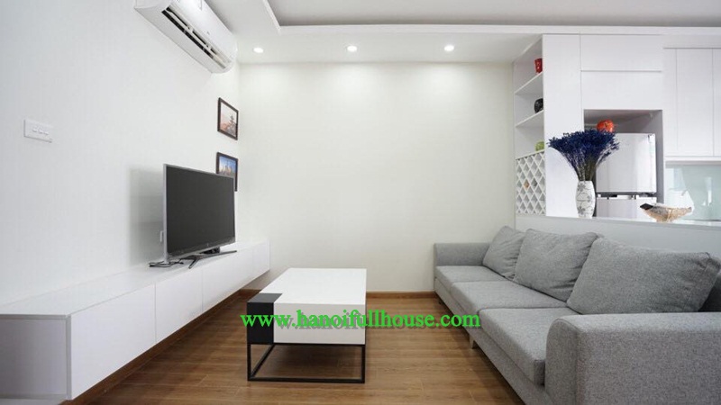 A brand - new apartment with two bedrooms in Trung Kinh for rent
