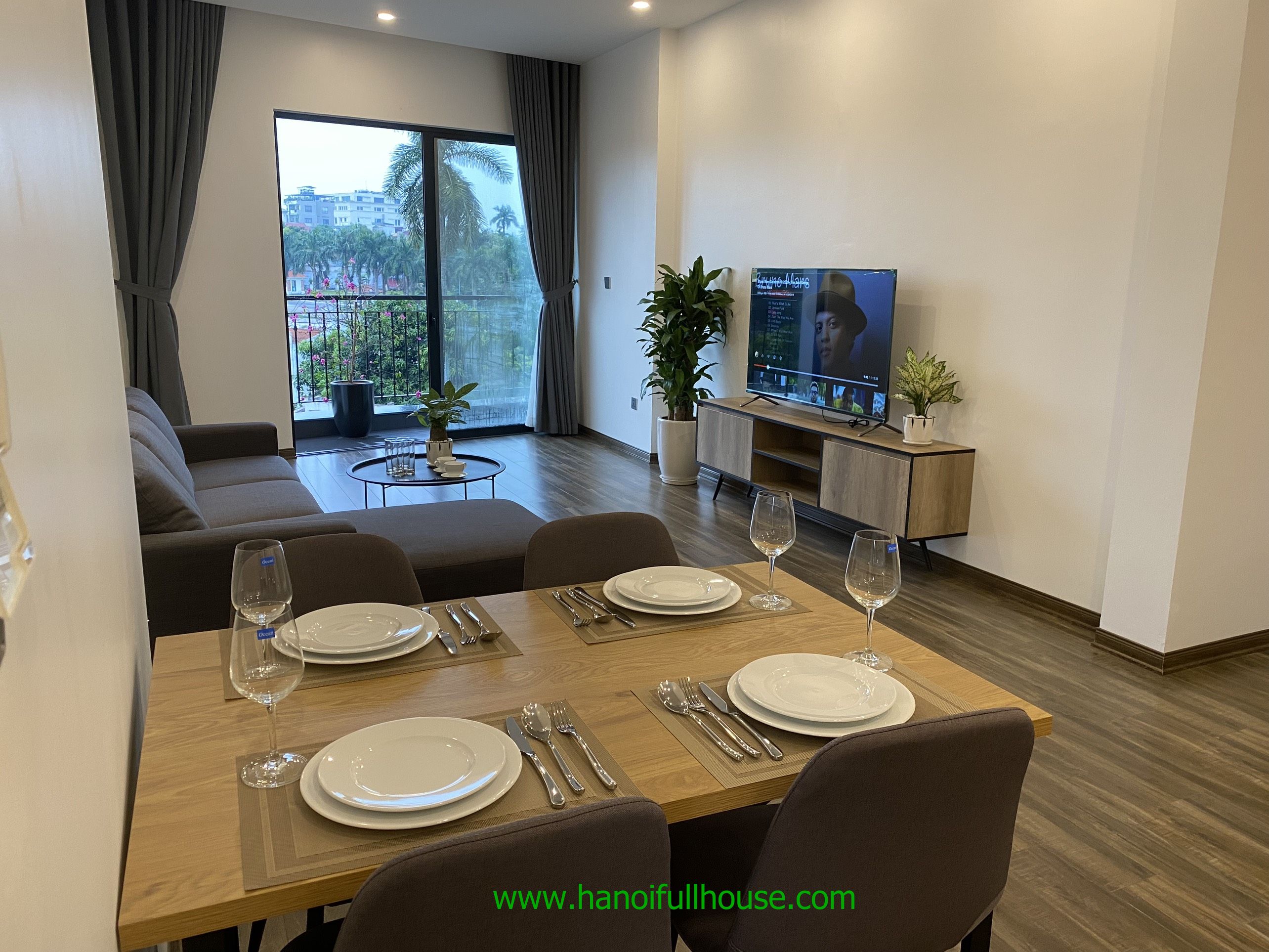 Hanoi brand new 2 bedroom apartment in Tay Ho for rent