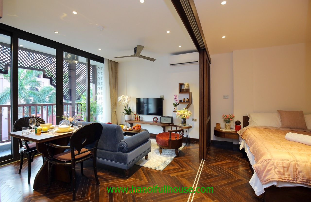Nice apartment with Japanese style for rent in Ha Noi center