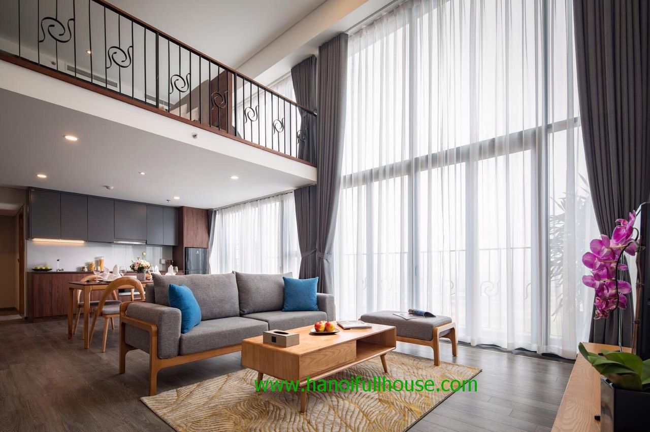 Super Luxury apartment with 2 bedrooms on high floor in Penstudio Lac long Quan