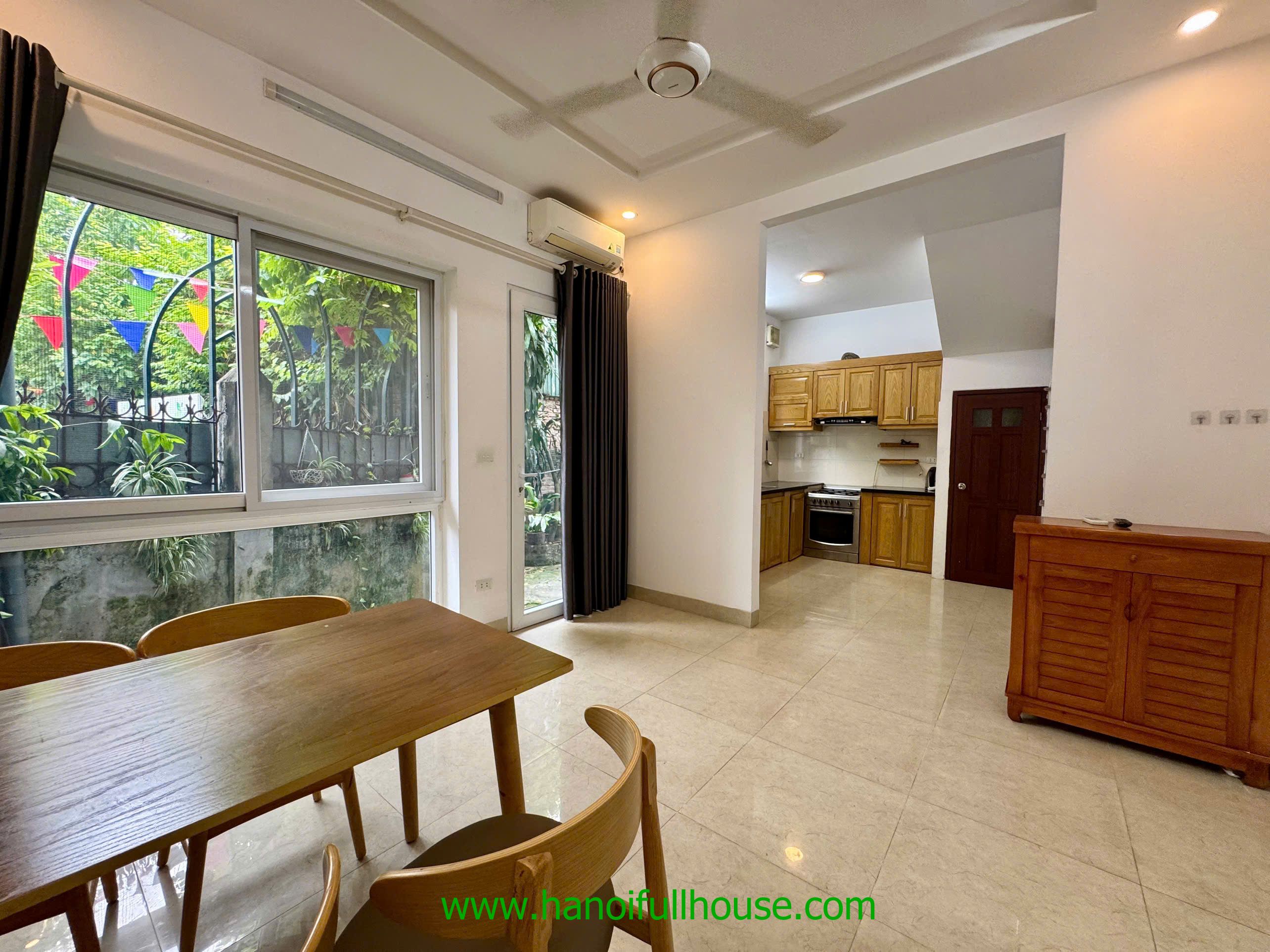 3 bedroom house with yard for rent on To Ngoc Van street, Tay Ho