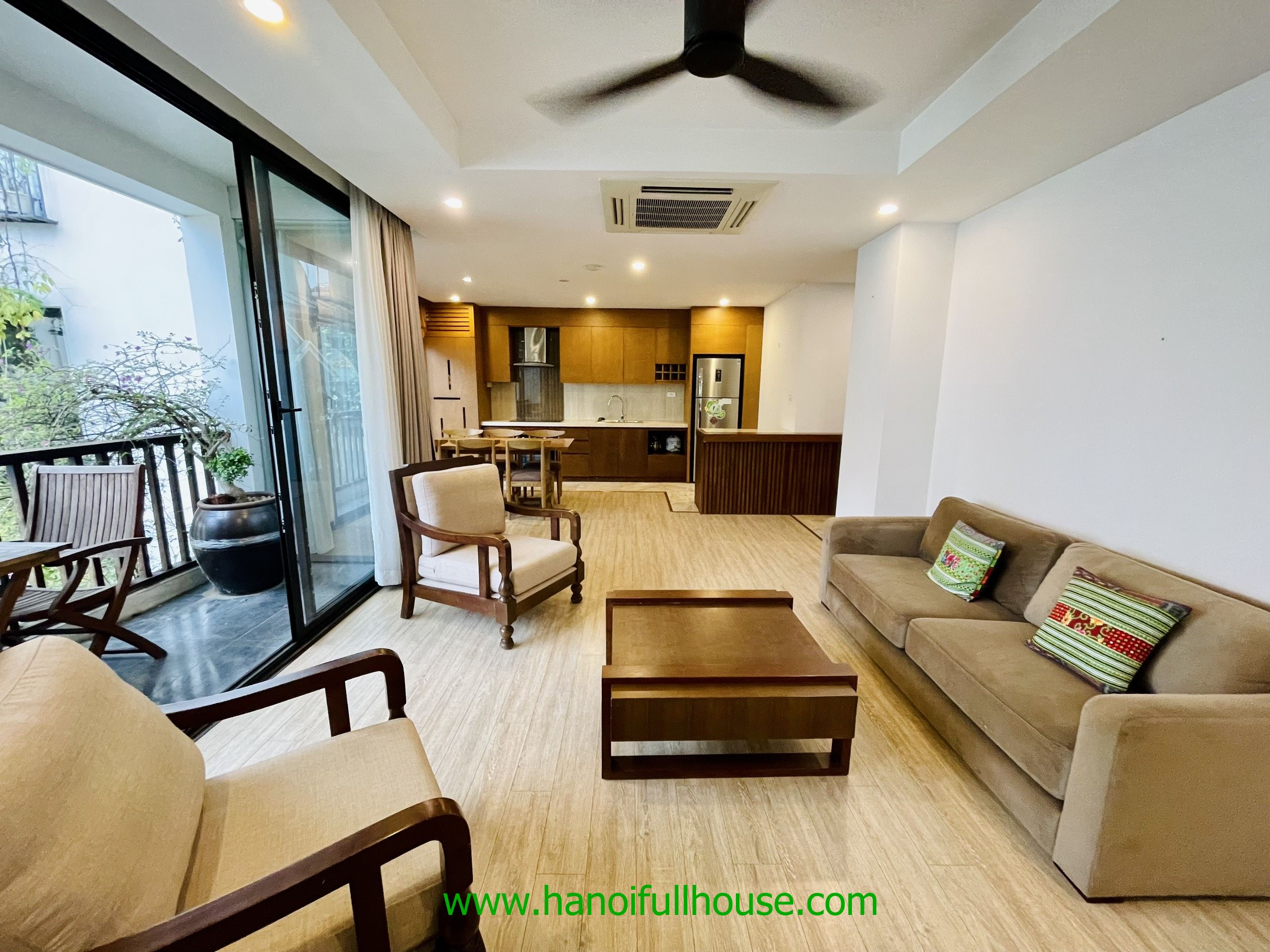 Modern apartment with 3 bedrooms and nice view in Tay Ho