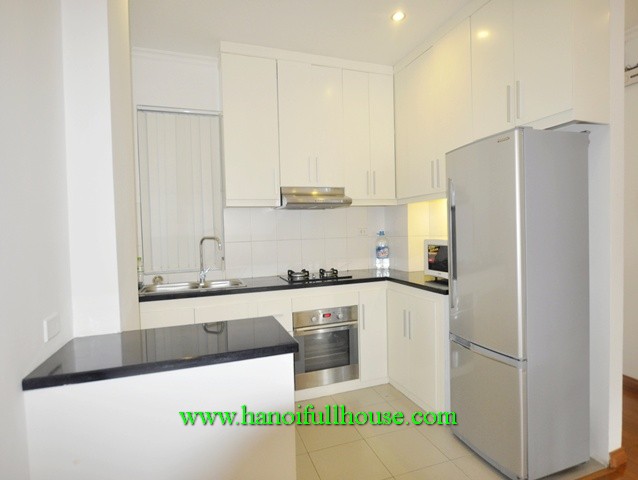 Bright & cheap serviced apartment in Tay Ho, Ha Noi for rent