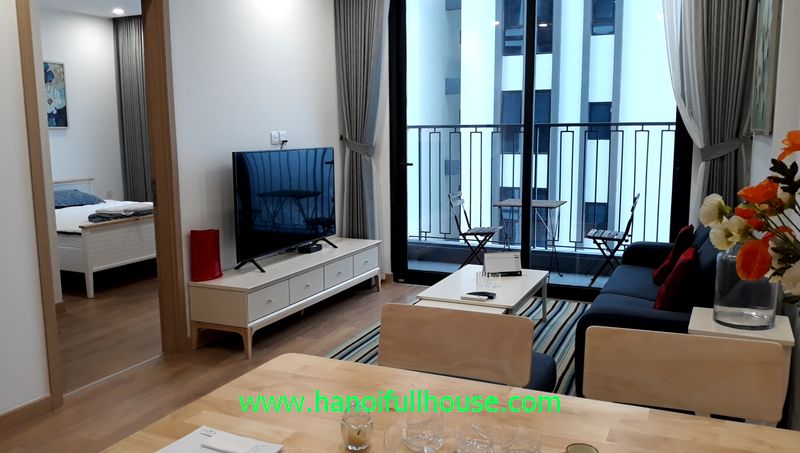 Cho thuê căn hộ 02 phòng ngủ đầy đủ đồ dự án Hinode CiTy - 201 Minh Khai, Hà Nội.