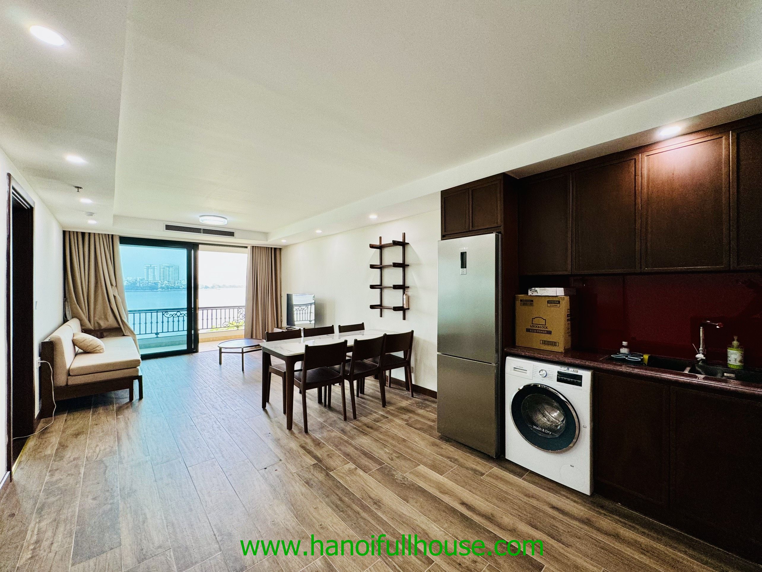  Lake view 2 bedroom apartment, brand new for rent in Tay Ho.