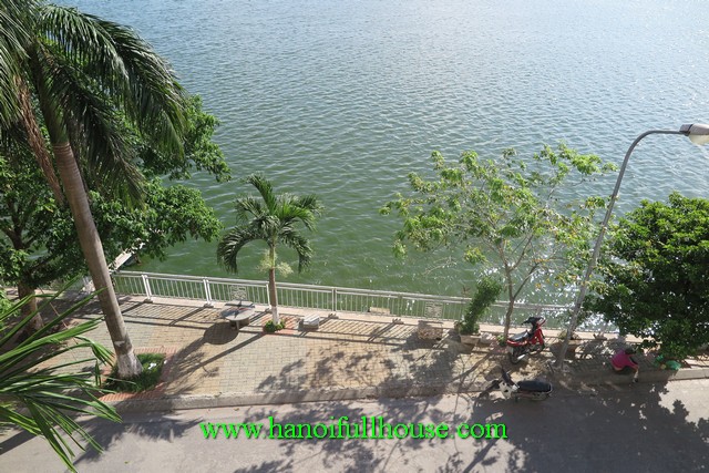 House in front of Westlake Tay Ho with 4 bedroom for rent