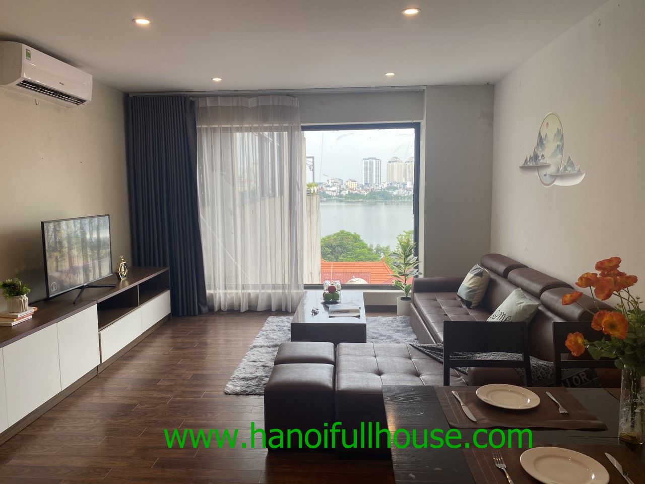 Modern apartment with 2 BRs, lake view on Lac Long Quan str